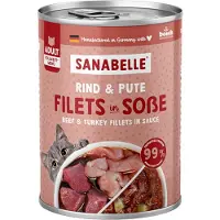 Sanabelle 6 x 380 g nauta & kalkkuna All Meat kissanruoka