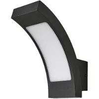 LUCANDE Led ulkoseinävalaisin Juvia , Musta, Alumiini, Moderni