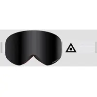 Ashbury Sonic White Triangle +Bonus Lens Laskettelulasit dark smoke lens / yellow Koko Uni