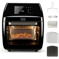 Black & Decker ES9730030B, 12 l, 1700 W, airfryer, musta