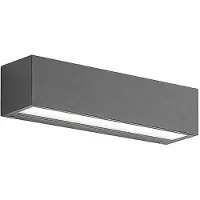 LUCANDE Led ulkoseinävalaisin Lengo , Musta, Alumiini, Moderni
