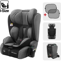 Tulano Zooma 25 grey-black turvaistuin 76-150 cm – i-Size, ISOFIX, turvallinen