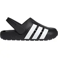 Adidas Puukengät & Crocs-jalkineet 'Adilette 2.0' musta / valkoinen