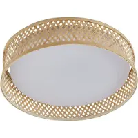 LINDBY Led Eilif , Vaalea puu, Olohuone/ruokailutila, Bambu, Moderni
