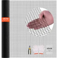 Vevor -aitaverkko, 183 cm x 30,4 m, 1/2 tuumaa, 19-gaugen paksuinen sinkitty verkko, säänkestävä vinyylipinnoitettu kanaverkkoaita, kestävä hitsattu aita puutarhakasveille kanin, käärmeen ja häkin häkk