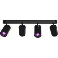 Calex Smart kattospotti valkoinen pituus 49 cm 4-lamppuinen GU10-LED RGBW Smart, himmennettävä, Valkoinen/opaali, Olohuone/ruokailutila, Metalli, Moderni, Puolipyöreä