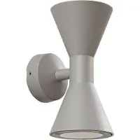LUCANDE Ulkoseinävalaisin Xalor , himmennettävä, Alumiini/harmaa/sinkki, Alumiini, Moderni