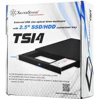 Silverstone Slim ODD-asemapaikan muunnin vaihdettavalle 2,5"-kovalevylle