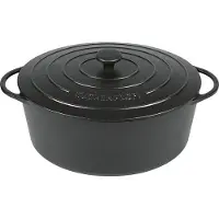 Küchenprofi - Provence Valurautapata 35 cm 8,9 L Musta