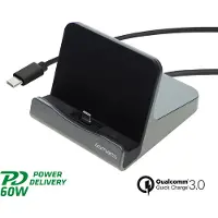 4smarts – Charging Station VoltDock Tablet, USB-C 60W, gunmetal (462261)