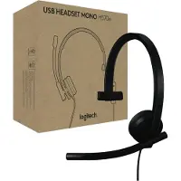 Logitech H570e -monokuuloke, musta