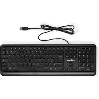 Nedis KBMU200BKFR AZERTY FR Langallinen Näppäimistö