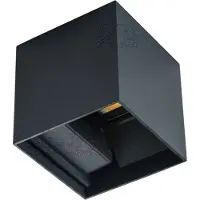 Kanlux S.A. Reka LED seinävalaisin 7W IP54 4000K 10cm musta