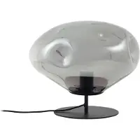 LINDBY Pöytävalaisin Lelia , Alumiini/harmaa/sinkki, Olohuone/ruokailutila, Lasi, Design