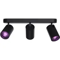Calex Smart kattospotti valkoinen pituus 37 cm 3-lamppuinen GU10-LED RGBW Smart, himmennettävä, Valkoinen/opaali, Olohuone/ruokailutila, Metalli, Moderni, Puolipyöreä