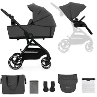 Kinderkraft YOXI 2-in-1 Yhdistelmävaunut, Moonlight Grey