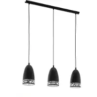 Eglo 97444 - Kattokruunu narulla SAVIGNANO 3xE27/60W/230V