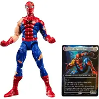 Hasbro Magic The Gathering Marvelin Legenda Taistelussa Vaurioitunut Spider-man-figuuri Ja Ainutlaatuinen Foliokortti Englanti 15 Cm