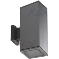 Kanlux S.A. Lart seinävalaisin 2xE27 30cm IP54 grafiitinharmaa