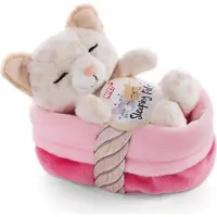 Nici Sleeping Pets pehmolelu leopardikuvioinen kissanpentu, 12 cm