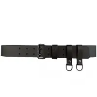 Edvardson Läderbälte Dubbeldorn 50mm med Dangler (Color: Brown, Length: 105 cm)