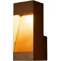 Konstsmide Led ulkoseinävalaisin Rho, himmennettävä, Ruskea/ruoste, Alumiini