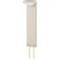 LINDBY LED-pollarivalaisin Eleazar, beige, alumiini, anturi Eleazar , himmennettävä, Kerma/meripihka, Alumiini