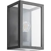 LINDBY Ulkovalaisin , Giavanna, himmennettävä, Musta, Terassi, Lasi, Moderni