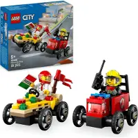 LEGO City 60458 – Pizza-auto vastaan paloauto – kilpa-autopakkaus