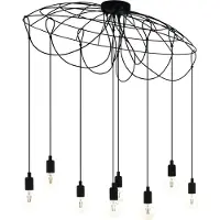 Eglo 43322 - Kattokruunu narulla HOGSMILL 8xE27/40W/230V