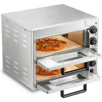 Vevor ammattikäyttöön tarkoitettu pöytäpizzauuni sähköinen pizzauuni 35,6 cm pizzalle sisätiloissa