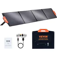 Vevor kannettava monokiteinen aurinkopaneeli, 200 W:n kokoontaitettava monokiteinen ETFE-aurinkolaturi, 23 %:n hyötysuhteen aurinkopaneeli MC4-lähdöllä, IP67-vedenpitävä voimalaitoksille, retkeilyyn,