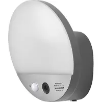 Osram SMART+ WiFi ulko ROUND, kamera, anturi, harmaa himmennettävä, Alumiini/harmaa/sinkki, Synteettinen materiaali, Moderni