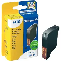 Pelikan Inkjet Cartridge HP H10 replaces HP15, black, 42 ml, Korkea (XL) värintuotto, musta, Väriainepohjainen muste, 1 kpl (339294)