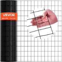 Vevor -aitaverkko, 91 cm x 7,62 m, 2 x 3 tuuman silmäkoko, 16-gaugen galvanoitu verkko, säänkestävä vinyylipinnoitettu kanaverkkoaita, kestävä hitsattu puutarhakasvien aita kanin- ja käärmehäkeille