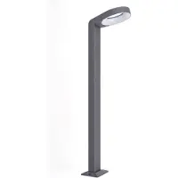 LUCANDE Led pylväsvalaisin JARKA , Alumiini/harmaa/sinkki, Alumiini, Moderni