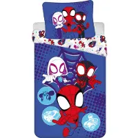 Jerry Fabrics Lasten vuodevaatteet "spiderman" 140x200 cm, 100% puuvillaa