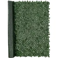 Vevor murattiaita, 1830 x 2440 mm keinotekoinen viherseinä, vihermurattiaita verkkokankaalla ja vahvistetulla liitoksella, tekoaita, viiniköynnöksenlehtikoriste ulkopuutarhaan, pihalle