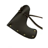 Edvardson Yxskydd i Äkta Läder (Size: 80 mm, Color: Dark brown)
