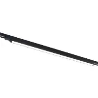 Arcchio LED-kiskovalaisin Harlow, musta, 109 cm, 3 000 K Harlow, Musta, Työhuone/toimisto, Alumiini, Moderni