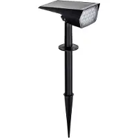 PRIOS LED-aurinkopistevalaisin Helier, 49 cm, musta, maapiikki Helier , Musta, Synteettinen materiaali, Moderni