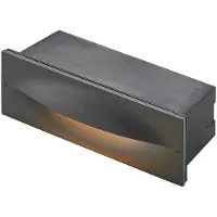 LUCANDE LED-seinään upotettava valaisin Zandro, 25 cm, antrasiitti, IP65 Zandro, Musta, Alumiini, Moderni,