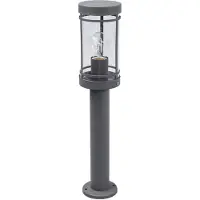 LINDBY pollarilamppu Djori, 50 cm, antrasiitti, ruostumaton teräs, E27 Djori, Alumiini/harmaa/sinkki, Ruostumaton teräs, Moderni