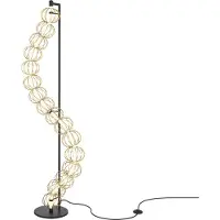 Maytoni Led lattiavalaisin Golden Cage, Olohuone/ruokailutila, Metalli