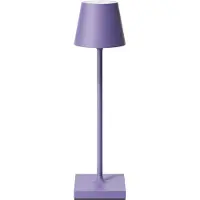 Sigor LED-akkupöytälamppu Nuindie pocket, violetti, IP54, himmennettävä, Lila/vaaleanpunainen, Alumiini, Moderni
