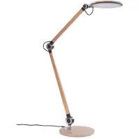 LINDBY Led pöytävalaisin Nyxaris , himmennettävä, Messinki/kulta, Työhuone/toimisto, Synteettinen materiaali, Moderni