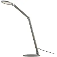 LUCANDE Led pöytävalaisin Mion , himmennettävä, Alumiini/harmaa/sinkki, Työhuone/toimisto, Alumiini, Moderni