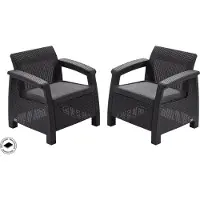 Unyqoos Curver puutarhatuolit Corfu Duo