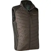 Deerhunter Moor Padded Waistcoat with knit Brown Leaf 5XL