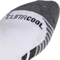 Adidas Urheilusukat 'Performance CLIMACOOL Cushioned Quarter 3-Pack' meleerattu harmaa / musta / valkoinen